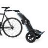 Fahrrad Lasten Anhanger Burley Travoy cool grey inkl Rucklicht
