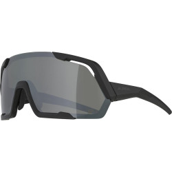Sonnenbrille Alpina Rocket Q Lite schwarz matt Glas silberversp Kat3