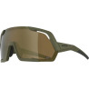 Sonnenbrille Alpina Rocket Q Lite olive matt Glas bronze versp Kat3
