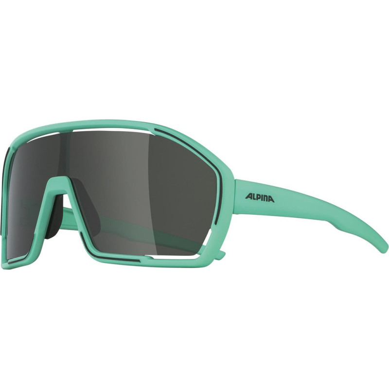 Sonnenbrille Alpina Bonfire turkis matt Glas grun Kat3