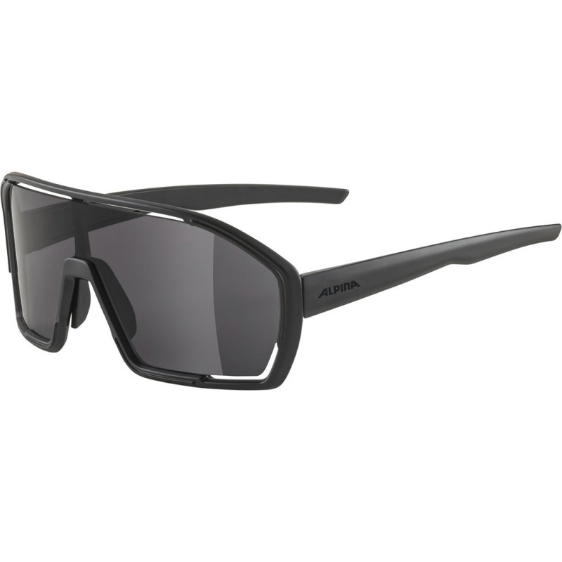 Sonnenbrille Alpina Bonfire schwarz matt Glas schwarz Kat3