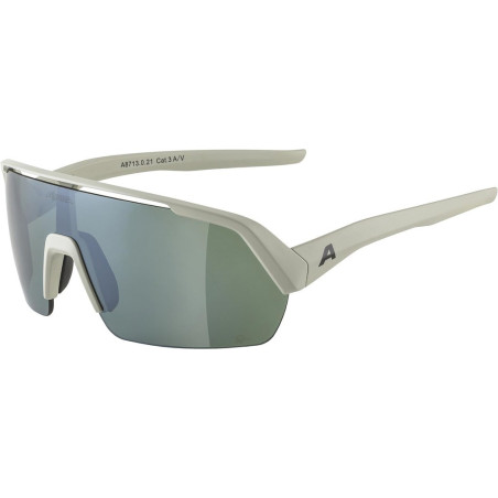 Sportbrille Alpina Turbo HR Q Lite cool grau matt Glas silberverspKat3