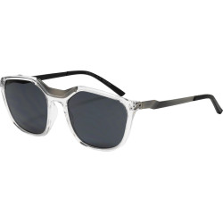 Sportbrille Alpina Fleek transpsilber glanz Glas schwarz Kat3