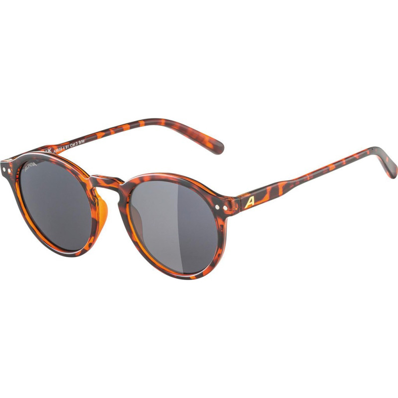 Sportbrille Alpina Sneek havana glanzend Glas schwarz Kat3