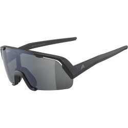 Sportbrille Alpina Rocket Youth schwarz matt Glas schwarz versp Kat3
