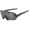 Sportbrille Alpina Rocket Youth schwarz matt Glas schwarz versp Kat3