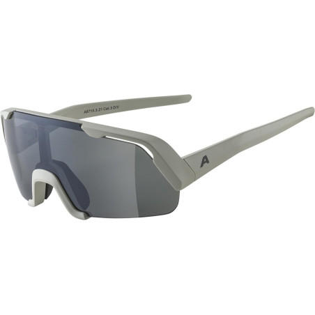 Sportbrille Alpina Rocket Youth cool grau Glas schwarz versp Kat3